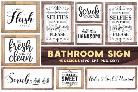 Bathroom Sign Bundle: A Designer’s Real-World Review
