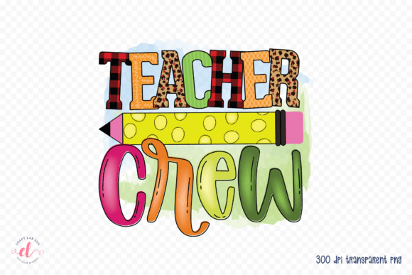 Reviewing Teacher Crew Sublimation Design for Embroidery